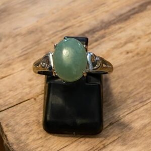 Bague aventurine verte