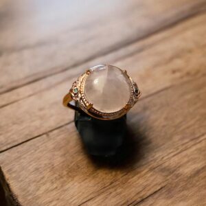 Bague quartz rose