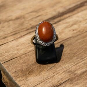 Bague Jaspe rouge