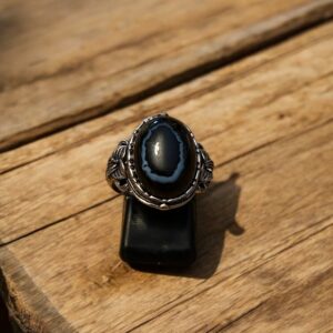 Bague Agate noire