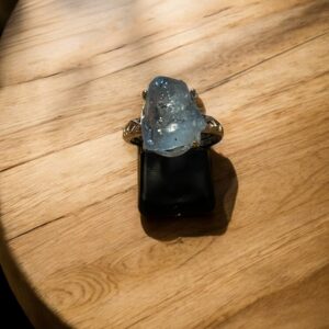 Bague Aigue-marine brute