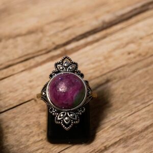 Bague Rubis Zoïsite