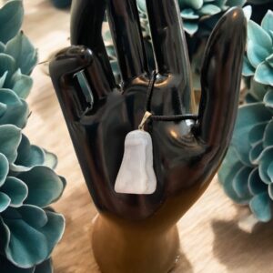 Pendentif Calcédoine bleue