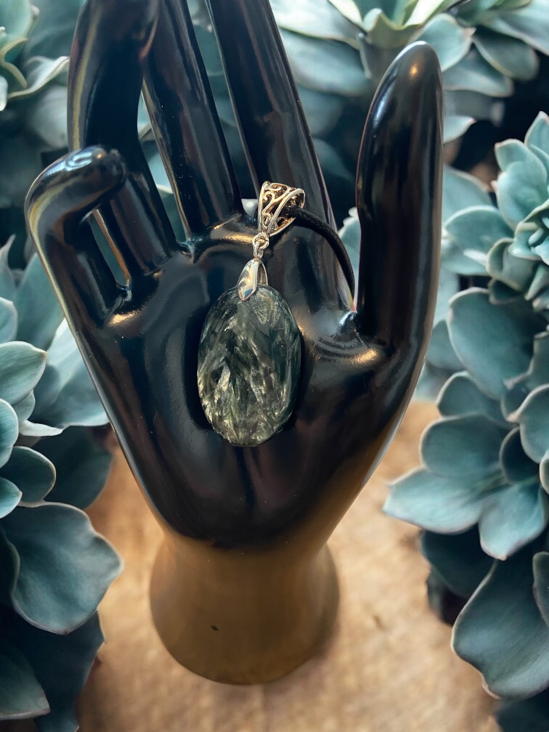 pendentif séraphinite