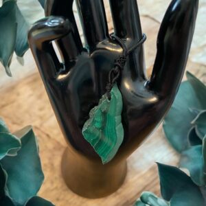 Pendentif Malachite tranche