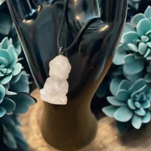 Pendentif Bouddha Quartz rose