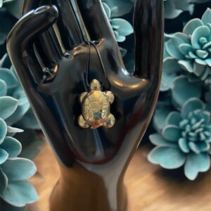 Pendentif Tortue Pyrite